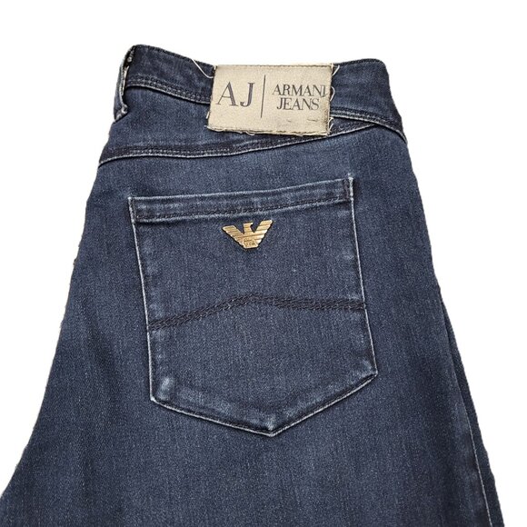 Armani Jeans Skinny Jeans J282E Style Waist 27 Dark Denium Y2K Low Rise - Picture 2 of 9